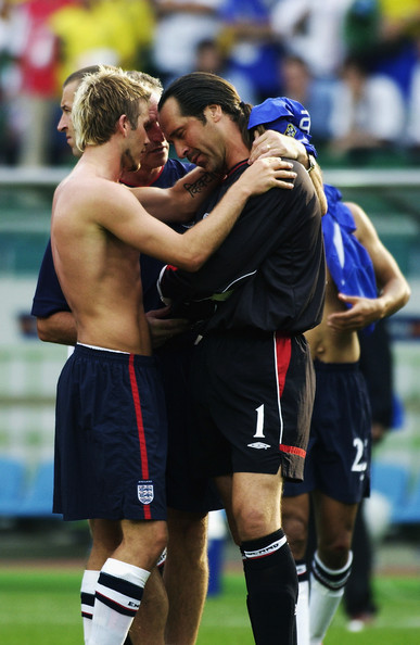 Beckham tente de consoler David Seaman