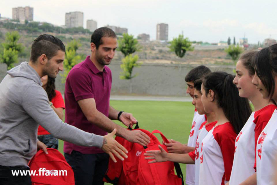 Artur Toroyan pendant la Coca Cola Cup 2015 en Arménie Source : ffa.am