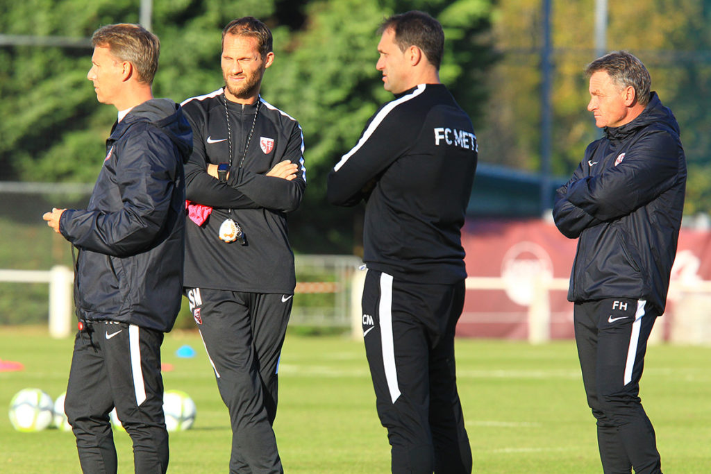 Marichez au sein du staff technique du FC Metz 