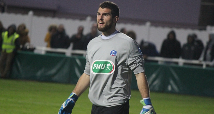 Esteban Sallès, gardien des Herbiers lors des 7e et 8e tour de la Coupe de France (Source : actufoot)