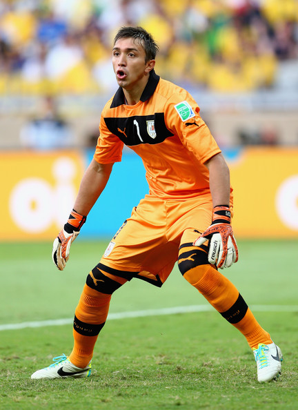 Fernando Muslera, gardien sera titulaire dans les buts uruguayens - source : Zimbio.com