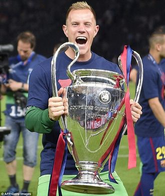 Ter Stegen et sa Ligue des Champions (Crédit : Dailymail.uk)