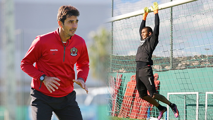 Lionel Letizi et Walter Benítez à l’entrainement - source : OGC Nice