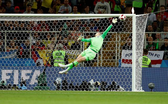 Pickford lors de son match face à la Colombien en 2018